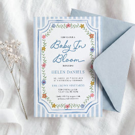 Invitación de Baby Shower Floral Baby en Flor