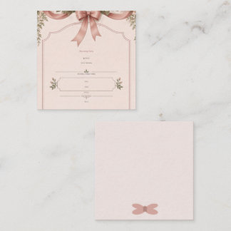 Invitación de baby shower floral de lazo de jardín