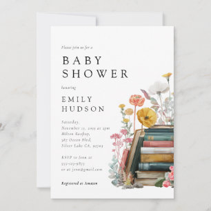 Invitación de Baby Shower Floral de Nuevo Capítulo