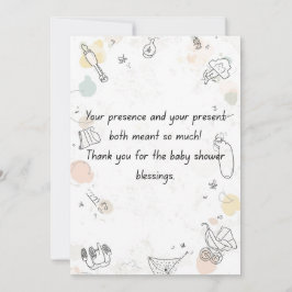Invitación de Baby Shower Floral - Elegante Mamá 