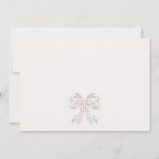 Invitación de baby shower floral rosa y azul,
