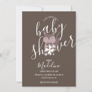 Invitación de Baby Shower Fox Bohemian