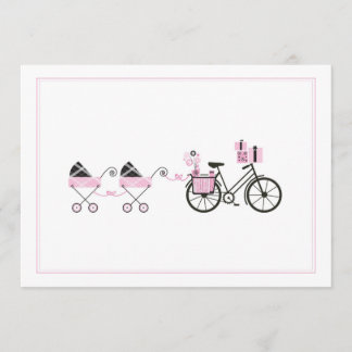 Invitación de Baby Shower - gemelos