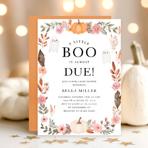 Invitación de Baby Shower Halloween otoño