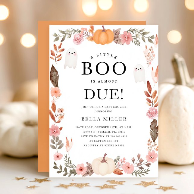 Invitación de Baby Shower Halloween otoño (Subido por el creador)