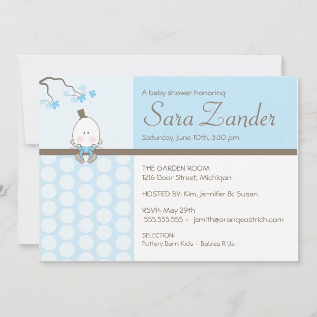 Invitación de Baby Shower - Humpty Dumpty (Anverso)