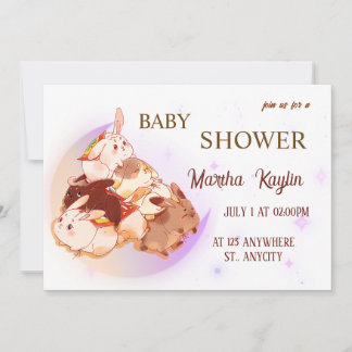 Invitación de baby shower imprimible