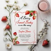 Invitación de Baby Shower | Invitación a Berry Swe