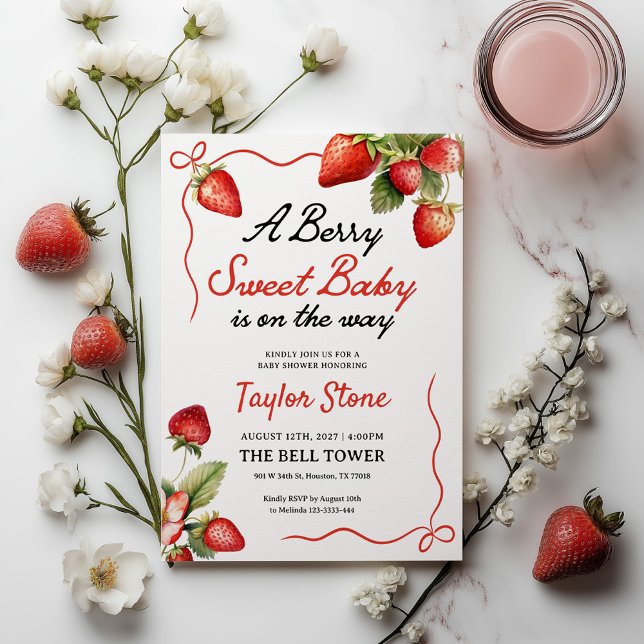 Invitación de Baby Shower | Invitación a Berry Swe (Subido por el creador)