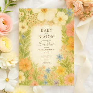 Invitación de Baby Shower Jardín Botánico 'Baby in