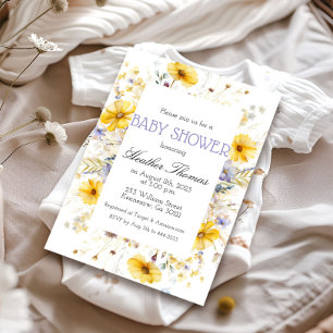 Invitación de Baby Shower Jardín de Flores Silvest