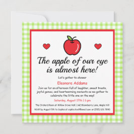 Invitación de Baby Shower "La Apple de nuestro Ojo