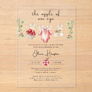 Invitación de Baby Shower La Niña de Nuestros Ojos