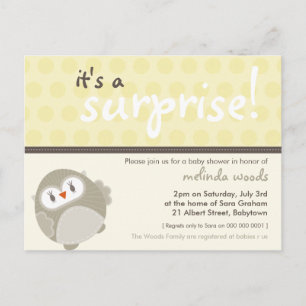 INVITACIÓN DE Baby Shower :: lechuza sorpresa 8