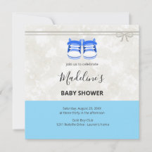 Invitación de baby shower limpia – Personalizable