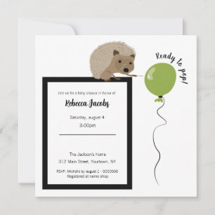 Invitación de Baby Shower "Listo para abrir"