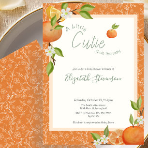 Invitación de Baby Shower Little Cutie Is On The W