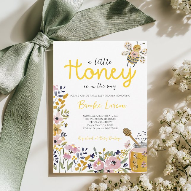 Invitación de Baby Shower Little Honey Bee (Subido por el creador)