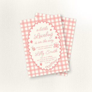Invitación de Baby Shower Little Love Bug