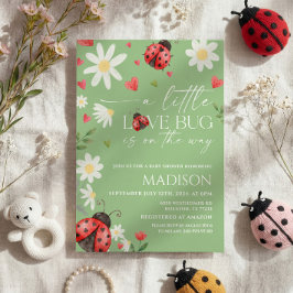 Invitación de Baby Shower Little Love Bug Baby