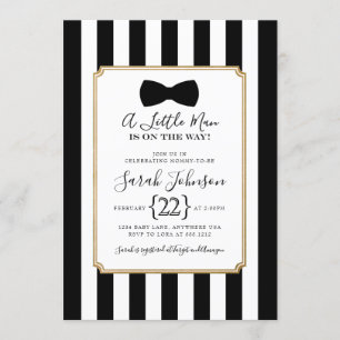 Invitación de Baby Shower Little Man