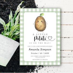 Invitación de baby shower Little Potato Baby