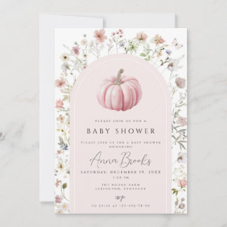 Invitación de Baby Shower Little Pumpkin Baby, Cal