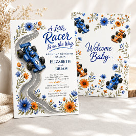Invitación de Baby Shower Little Racer Formula One