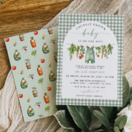 Invitación de Baby Shower local Sage Green