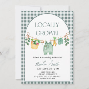 Invitación de Baby Shower Localmente Crecido, Merc