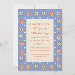 Invitación de Baby Shower Love Bug