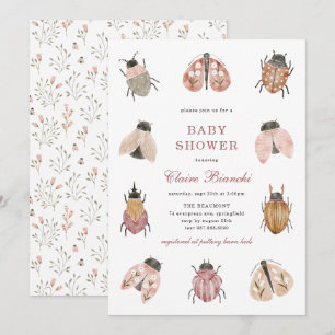 Invitación de Baby Shower Lovebug Baby