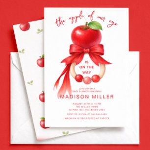 Invitación de Baby Shower Manzana de Nuestro Ojo