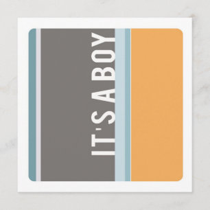 Invitación de baby shower moderna personalizable