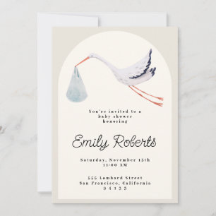 Invitación de Baby Shower neutra a la tormenta de 