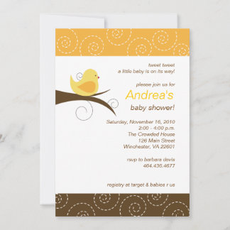 Invitación de Baby Shower neutra por género de páj