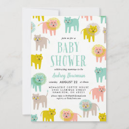 Invitación de Baby Shower neutra por género para p