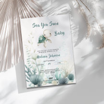 Invitación de Baby Shower Neutral al Género Sea Yo