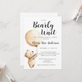 Invitación de Baby Shower Neutral 'Apenas Podemos