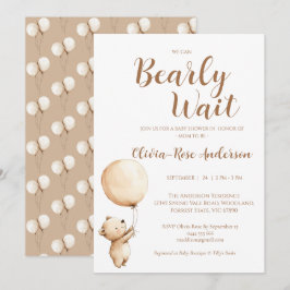 Invitación de Baby Shower Neutral 'Apenas Podemos 