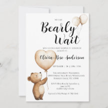 Invitación de Baby Shower Neutral 'Apenas Podemos