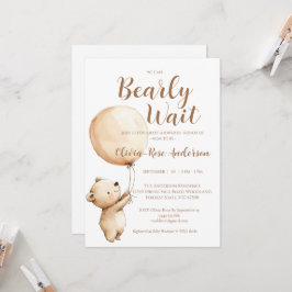 Invitación de Baby Shower Neutral 'Apenas Podemos