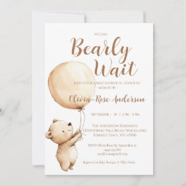 Invitación de Baby Shower Neutral 'Apenas Podemos