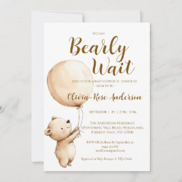 Invitación de Baby Shower Neutral 'Apenas Podemos