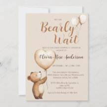 Invitación de Baby Shower Neutral 'Apenas Podemos