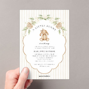 Invitación de Baby Shower Neutral de Un Pequeño Co