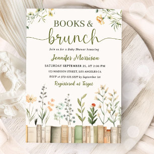 Invitación de Baby Shower neutral en género para B