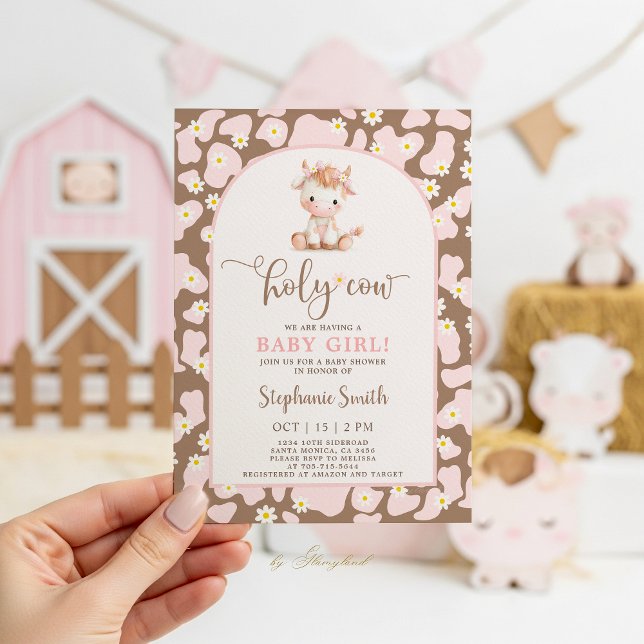invitación de baby shower niña vaca sagrada (Subido por el creador)