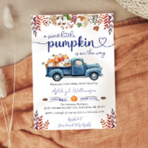 Invitación de Baby Shower Niño Calabacita