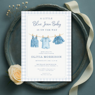  Invitación de Baby Shower Niño Ropa de Bebé en Co